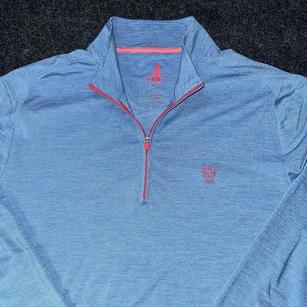 Johnnie-O Garden City Golf Club 1899 Thistle 1/4 Zip Pullover Large EUC